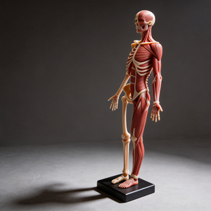 Modello in Gesso di Anatomia Umana da 60cm, Scheletro Muscolare Maschile e Femminile, 3 Stili, Modello di Riferimento per Artisti e Insegnanti - Product Image 5