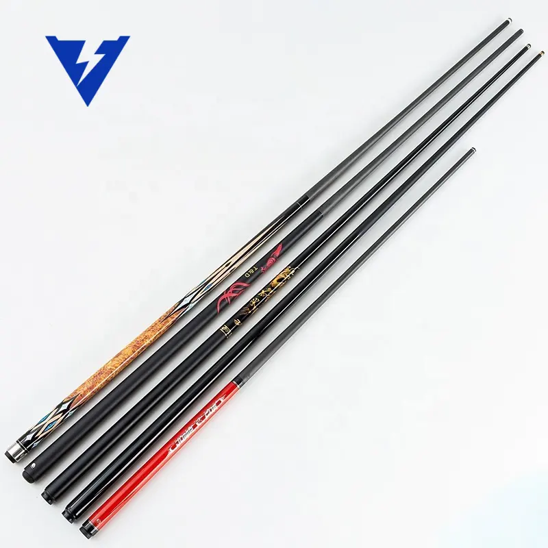 Múltiples funciones opcionales Pool Snooker Punch Jump Cues Billiard Cues Carbon Glass Fibre Cues