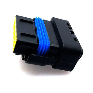 Connecteur de valve d'accélérateur à 6 broches, pour Renault, Peugeot, Citroën, en plastique noir, type FCI 211PC069S0049 - Product Image 3