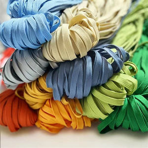 Lacets de chaussures personnalisés en polyester élastique épais de 50 à 180 cm, largeur de 8 mm, style décontracté imprimé, pour baskets de sport d'extérieur - Product Image 3