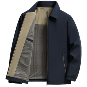 Giacca Bomber Streetwear per Uomini di Mezza Età, Capo Superiore Leggero per Autunno e Primavera, per Papà e <span class=keywords><strong>Nonno</strong></span> Anziani - Product Image 5