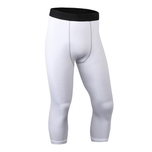 SHINBENE Men's <strong>3</strong>/4 <strong>Compression</strong> Pants Athletic Leggings Running Workout Cool Dry Athletic Yoga Tights - Product Image 6