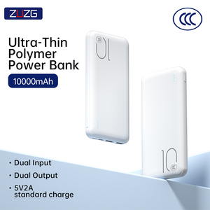 ZUZG Factory Wholesale Price Portable Ultra Slim 10000mAh Power Bank 10W Mobile 10000mAh - Product Image 1