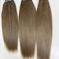 Extensions de cheveux humains en crochet à pointes effilées sans trame, vague d'eau, vente en gros FH # 2 Cheveux vierges brésiliens humains