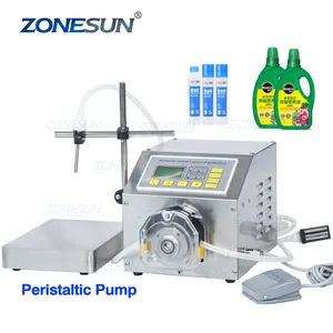 ZONESUN ZS-PP531W süt kozmetik uçucu yağ kavanoz şişe parfüm flakon sıvı dolgu peristaltik pompa dolum tartı makineleri