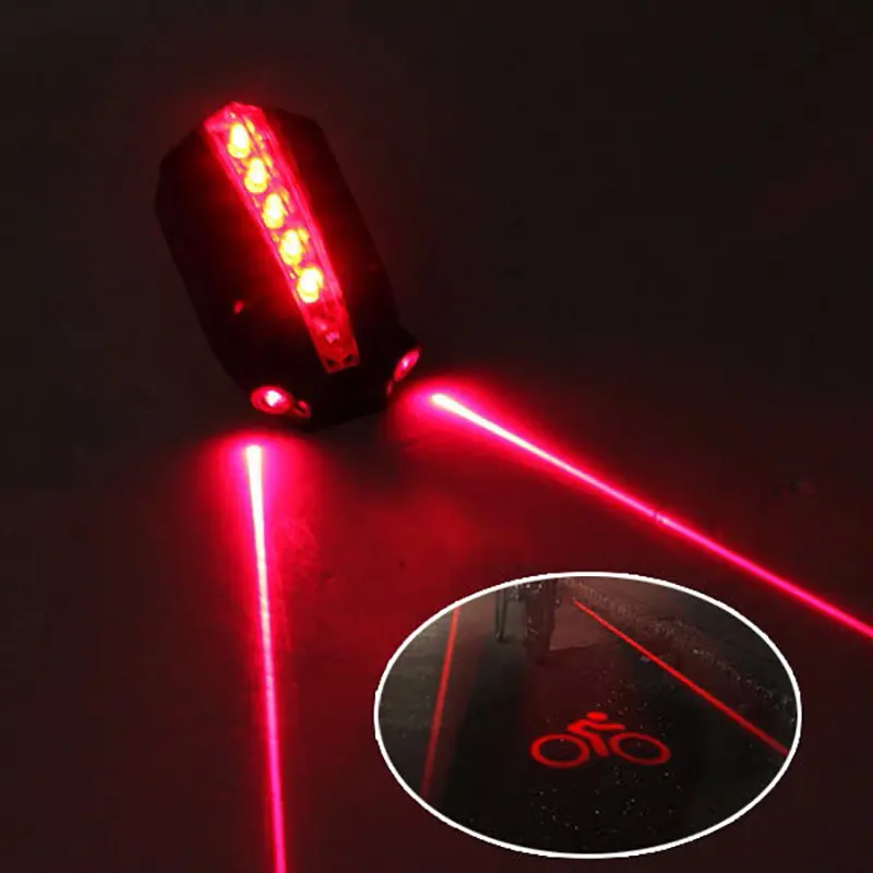 New Led Rear Bike Bicycle Tail Light Beam Safety Warning Red Lamp Cycling Waterproof Bicycle Accessories Rear Light