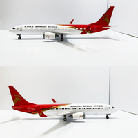 Cadeaux et articles d'artisanat populaires : Modèle d'avion B737 de Shenzhen Airlines en résine de 37 cm avec lumières LED et engrenages