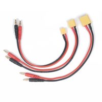Câble de charge multifonctionnel compatible XT30 XT60 XT90 T Plug 14AWG, faisceau de câbles avec fiche banane et pince crocodile