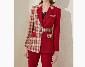 Completi da donna pantaloni da sposa smoking alti eleganti blazer <span class=keywords><strong>oversize</strong></span> set bianchi per - Product Image 4