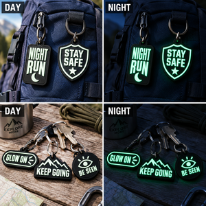 Llavero Luminoso de PVC para Correr de Noche, Mantente Seguro, Continúa, Sé Visible, Llavero de Seguridad para Exteriores, Ligero, Regalo Promocional - Product Image 3