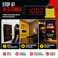 Minuteur de jeu populaire Ganxin, défi de 10 secondes, avec bouton de démarrage, d'arrêt et de réinitialisation, pour les activités promotionnelles en magasin et dans les centres commerciaux