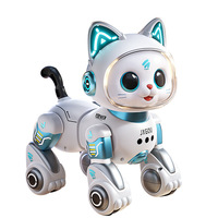 Juguete de Gato Robot Eléctrico Inteligente con Control Remoto, de Plástico Resistente, Educativo para Niños de 1 a 3 Años, Niños y Niñas
