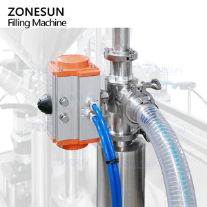 Zonesun ZS-YT1T-1PX tự động động cơ servo Nhớt chất lỏng mứt Jar mỹ phẩm cơ thể Kem chai dán <span class=keywords><strong>piston</strong></span> bơm Máy chiết rót - Product Image 4