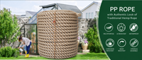 Corde synthétique en polyester, 3 brins torsadés, corde de construction agricole, corde de décoration, corde en polypropylène Promanila, corde en polyhemp IMPA