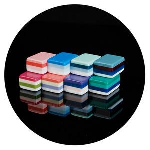 Modern Style <b>Mahjong</b> <b>Set</b> Custom Graphic Patterns Acrylic Material Noise Reduction for Indoor Parties Family Bonding Custom Color - Product Image 5