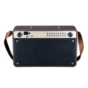 MBA 6,5 pulgadas de tres vías de madera vintage Mini caja portátil de alta calidad altavoz con buen sonido