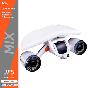 Propulsor Subacuático White Shark Mix - Scooter Portátil Ligero de Plástico con Motores Dobles, Aumentador de Velocidad de 1.5m/s para Aguas Abiertas - Product Image 1