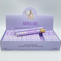 Vente en gros de flacons de parfum vaporisateur de 35 ml pour femmes, parfum floral luxueux, parfum léger longue durée, parfum frais naturel rose