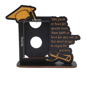 DAMAI <b>Graduation</b> Wooden Picture <b>Frame</b> Desktop Ornament Vertical Portrait for Graduate Season Party Decor Photo Display Supplies - Product Image 2