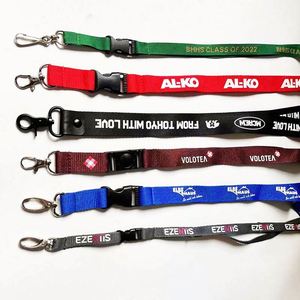 Wholesale Fashion Designer Wrist Bulk Custom LOGO Color Fabric Woven Embroidered <b>Lanyards</b> Keychain <b>Lanyard</b> with Clasp Lobster - Product Image 5
