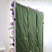 Mur de fleurs artificielles 3D en tissu de soie, 2,4 m x 2,4 m, avec feuilles vertes et hortensias bleus, pour décoration de mariage et de Noël
