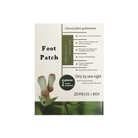 20 coussinets détox pour les pieds Soins des pieds Meilleur sommeil Vinaigre de bambou naturel Patchs détoxifiants pour les pieds