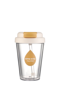 Tazas personalizadas novedad innovación vaso de plástico de doble pared doble vías beber tazas de café de plástico - Product Image 5