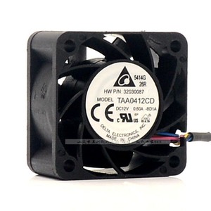เดลต้า Taa0412cd 40 มม. 12v 0.60a พัดลมระบายความร้อนควบคุมอุณหภูมิ 4 สายสำหรับเคสคอมพิวเตอร์ - Product Image 2