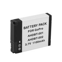 AHDBT-001 AHDBT-002 Baterai 1100mAh untuk Kamera Aksi GoPro Hero 1 Hero1 Hero 2 Hero2