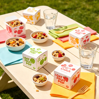 Boîte d'emballage personnalisée haut de gamme pour flocons d'avoine, en papier biodégradable, pour un petit-déjeuner sain, emballage pour céréales d'avoine