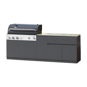 وحدة مطبخ خارجية للشواء مع خزائن ألومنيوم نمطية للحدائق والفناءات - Product Image 1