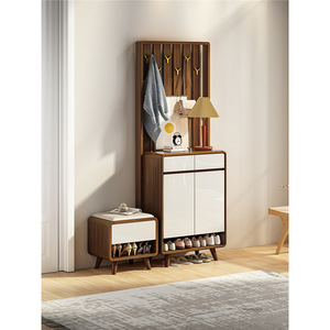 Mueble <span class=keywords><strong>Zapatero</strong></span> de Madera Maciza para el Hogar, Gran Capacidad, Separador de Pasillo Engrosado para Entrada - Product Image 4