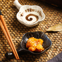 Support en céramique pour baguettes et assiette à sauce japonaise, idéal pour les condiments et la sauce soja