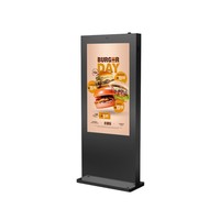 Pantalla LCD Digital para Exteriores de 75 Pulgadas, Alto Brillo (3000 Nits), Impermeable IP65, con Animación para Señalización en Aeropuertos, OEM