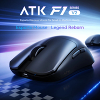 Souris de jeu sans fil ATK Blazing Sky F1 V2 Ultra Max PAW3395 avec interface USB pour ordinateur et ordinateurs portables
