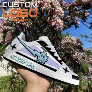 Zapatillas de deporte personalizadas de moda gruesa con plataforma para <span class=keywords><strong>mujer</strong></span>, zapatillas cómodas personalizadas con cordones para caminar, zapatillas deportivas informales de <span class=keywords><strong>tenis</strong></span> personalizadas - Product Image 2