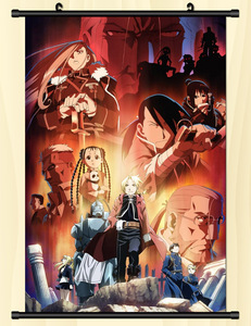 26 Couleurs Haute Qualité Anime Fullmetal Edward Elric Alphonse Elric Parchemins Muraux Affiches Bannières Imperméables - Product Image 3