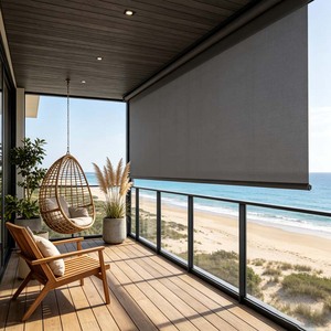 Customization Windproof Electric Roller <strong>Blinds</strong> with Remote Control and WiFi APP Polyester Material Durable &amp; <strong>Long</strong> Lasting - Product Image 1