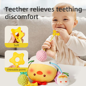 Juguete Sensorial Musical Montessori para Bebés MILI, con Diseño de Pollito, con Cordón para Jalar, Relleno de Algodón PP, 100% Poliéster, para Cochecito/Silla de Auto/Cuna, de 0 a 7 Años - Product Image 5