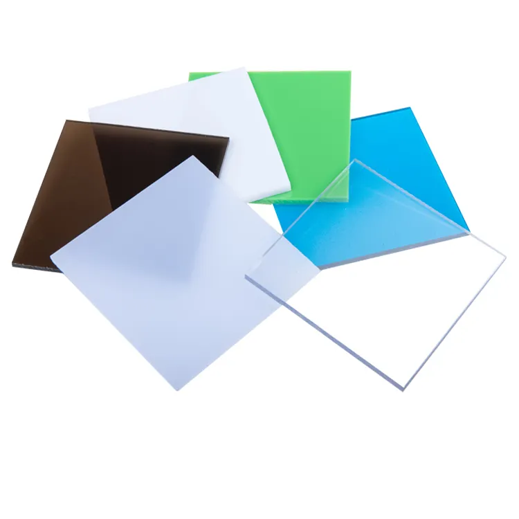 Feuilles de couverture de toit UV en plastique polycarbonate prix par mètre carré
