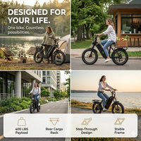 Vélo Électrique Fatbike Juliet Eahora 250W avec Pneus Larges pour la Ville et le Transport – Entrepôt UE