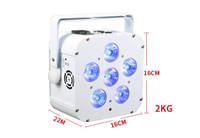 Offre Spéciale Uplights 6PCs * 18W RGBWAUv 6in1 mariage Dj produits batterie sans fil DMX WiFi Led Par lumière projecteurs scène Uplights