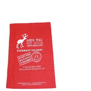 Sac de Noël en coton réutilisable et portable, sac anti-poussière à cordon de serrage, écologique et résistant à l'eau - Product Image 1
