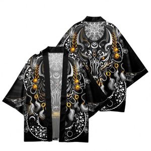 22 Estilos de Camisas de Fiesta de Cosplay de Anime Japonés (Zorro, Carpa, Dragón, Fantasma), Capas Cortas, Ropa, Kimono, Haori - Product Image 6
