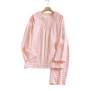 Vêtements d'allaitement post-opératoires pour femmes, faciles à porter et à retirer, couleur unie, en pur coton Dobby fin et respirant, pour dialyse - Product Image 1