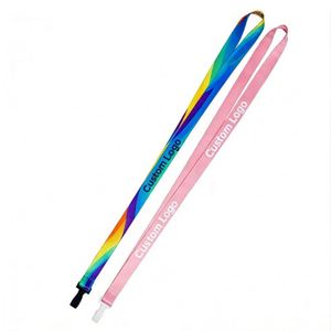 Office Badge Hanging Rope Heat Transfer Printing Word Exhibition and Sales Promotion ID Card <b>Polyester</b> <b>Lanyards</b> with logo Custom - Product Image 1