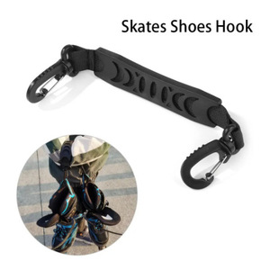 Sangle de transport universelle en nylon pour patins à roulettes, poignée souple avec légère élasticité, rouge, bleu ciel, noir, jaune, rose - Product Image 5