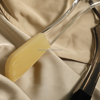 Percha crylic para ropa, soporte de ropa dedicado con cristal transparente, clip de alta gama con logotipo