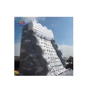सस्ते Inflatable रॉक क्लाइम्बिंग दीवारों इंटरएक्टिव inflatable खेल हवा फुलाया खेल के लिए बिक्री