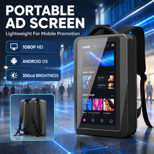 Zaino pubblicitario mobile digitale da 21,5 pollici con display touch LCD personalizzabile Android per marketing ambulante - Product Image 5